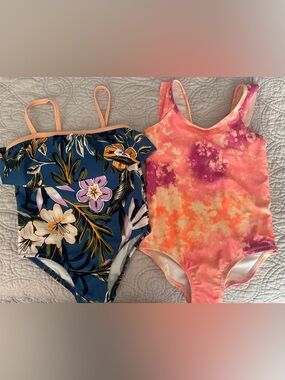 OshKosh Toddler Girls One Piece Bathing Suits 4T NEW